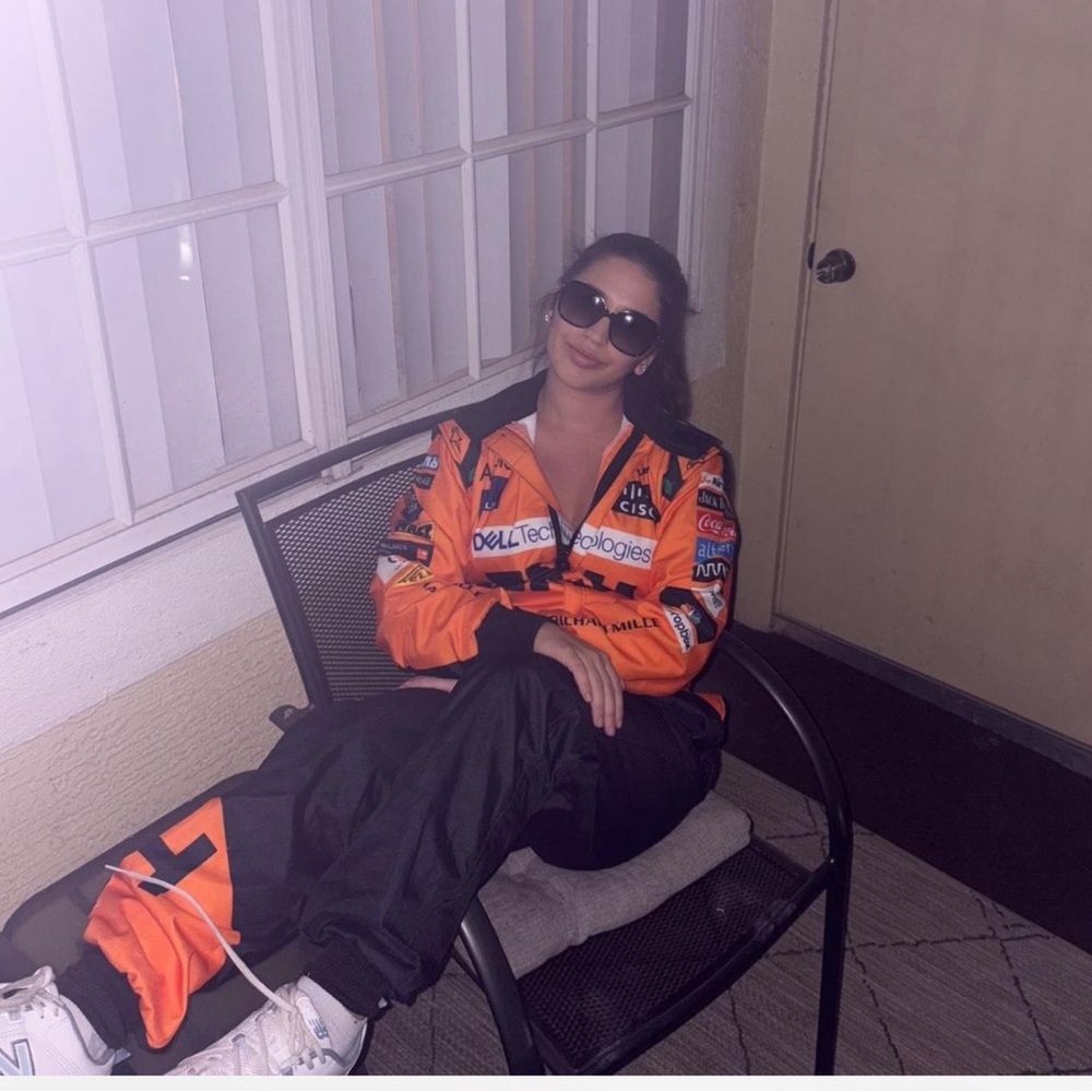 Orange and Black Racing Jacket Lando Norris